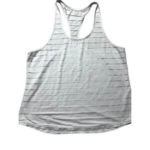 Zyia Active Womens 2XL White Lined Racerback LIghtweight Active Tank Top